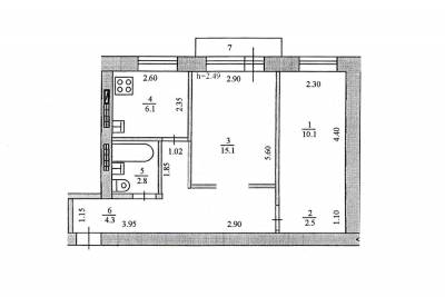 2-комнатная квартира в Щелково, Комарова, 18 к2 - фото 2