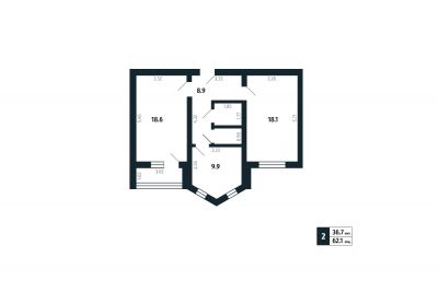 2-комнатная квартира Щелково, ул. Сиреневая 5А - фото 2